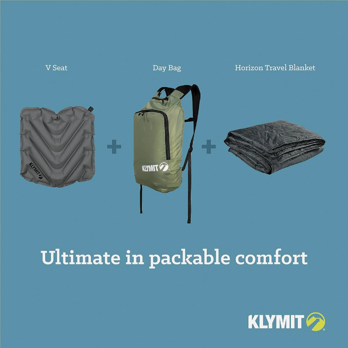 Klymit V Seat Gray Inflatable Cushion Image 7