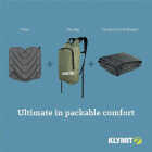 Klymit V Seat Gray Inflatable Cushion Image 7