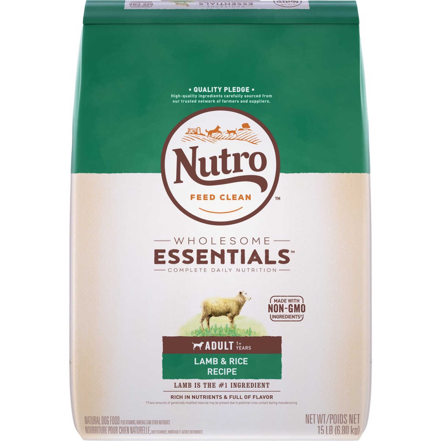 Nutro Wholesome Essentials 12 Lb. Lamb & Rice Adult Dry Dog Food Image 1