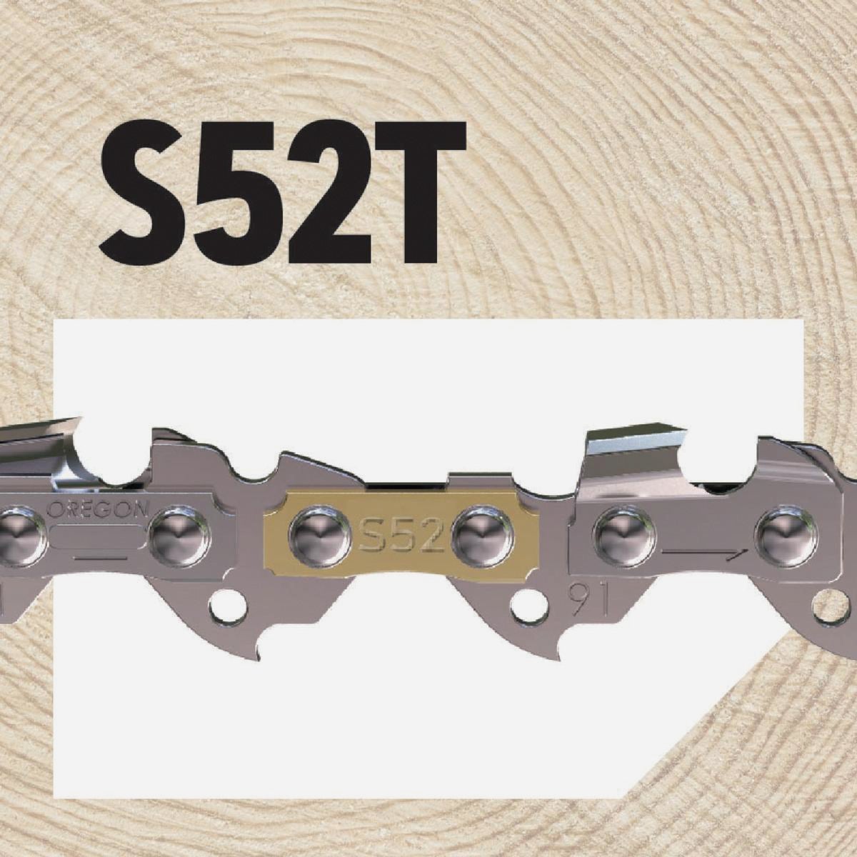 Oregon S52T AdvanceCut Chainsaw Chains 2-Pack for 14 in. Bar - 52 Drive Links - fits Echo, Craftsman, Poulan, Homelite, Makita Husqvarna and more Image 4