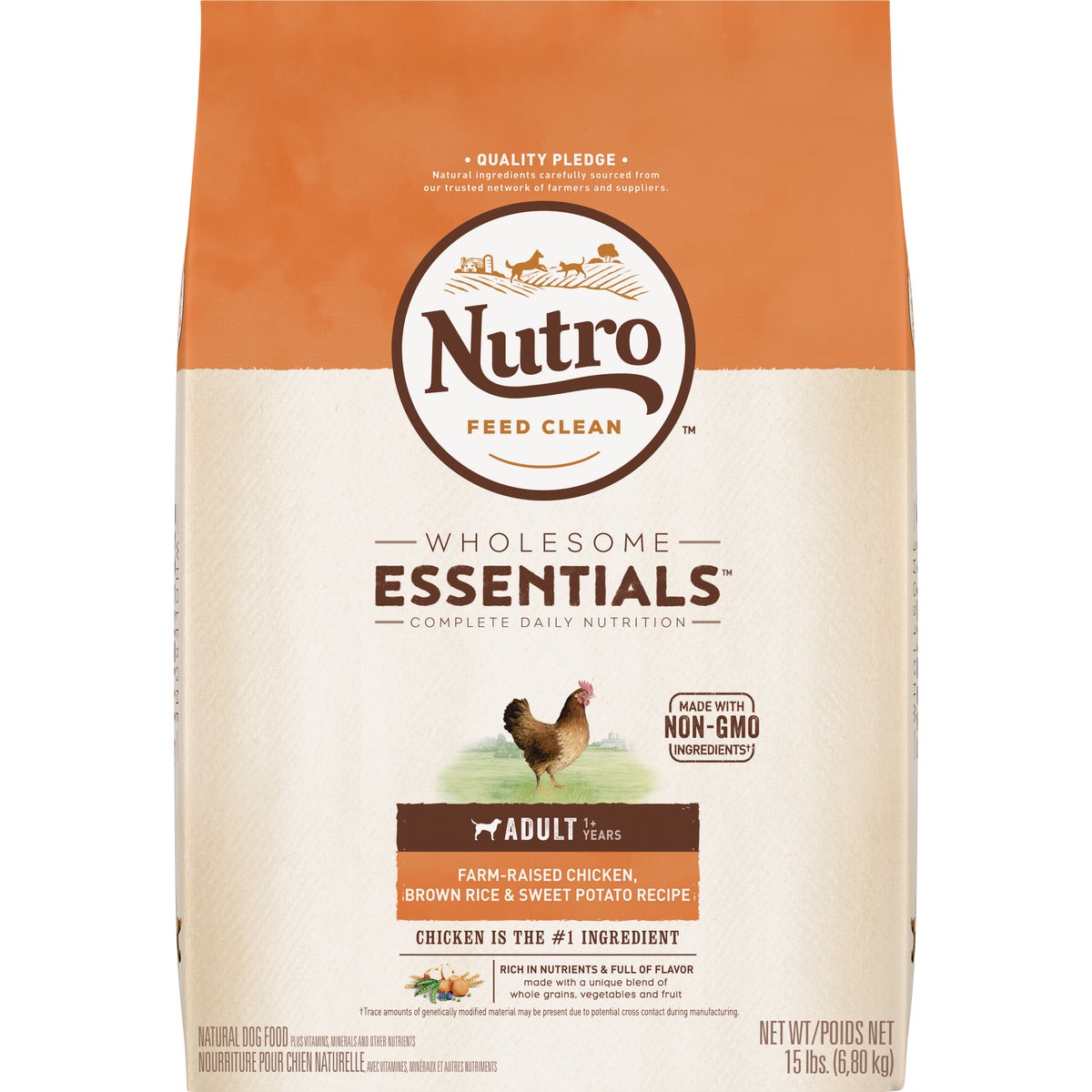 Nutro Wholesome Essentials 13 Lb. Chicken, Brown Rice, & Sweet Potato Adult Dry Dog Food Image 1