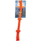 Boss Pet Infinity TPR 3-Knot TPR Rope Orange Dog Toy Image 2