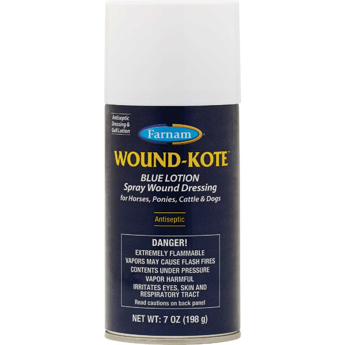 Farnam Wound-Kote 7 Oz. Blue Lotion Spray Wound Dressing Image 1