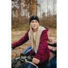 Berne Women's XL Plum Sherpa-Lined Softstone Duck Hooded Jacket Image 5