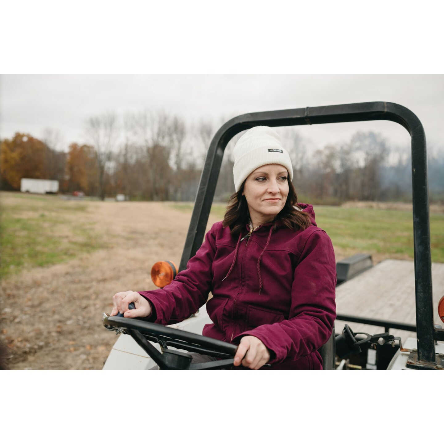 Berne Women's 2XL Plum Sherpa-Lined Softstone Duck Hooded Jacket Image 2