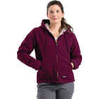 Berne Women's 2XL Plum Sherpa-Lined Softstone Duck Hooded Jacket Image 1