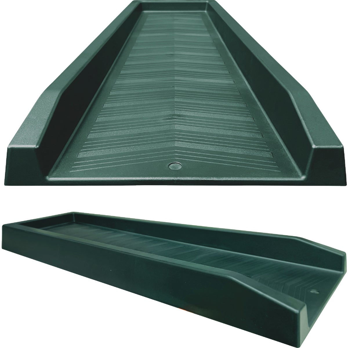 Master Mark 11 In. W. x 2.25 In. H. x 24 In. L. Green Chevron Splash Block