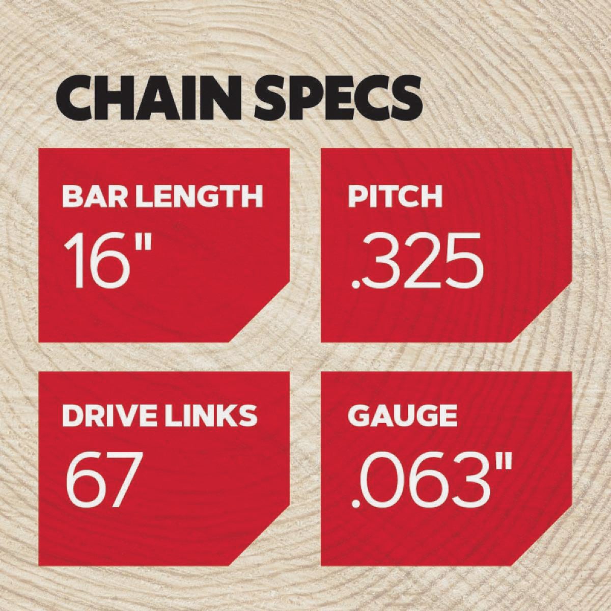 Oregon L67 ControlCut Saw Chain for 16 in. Bar - 67 Drive Links - fits Several Stihl models Image 6