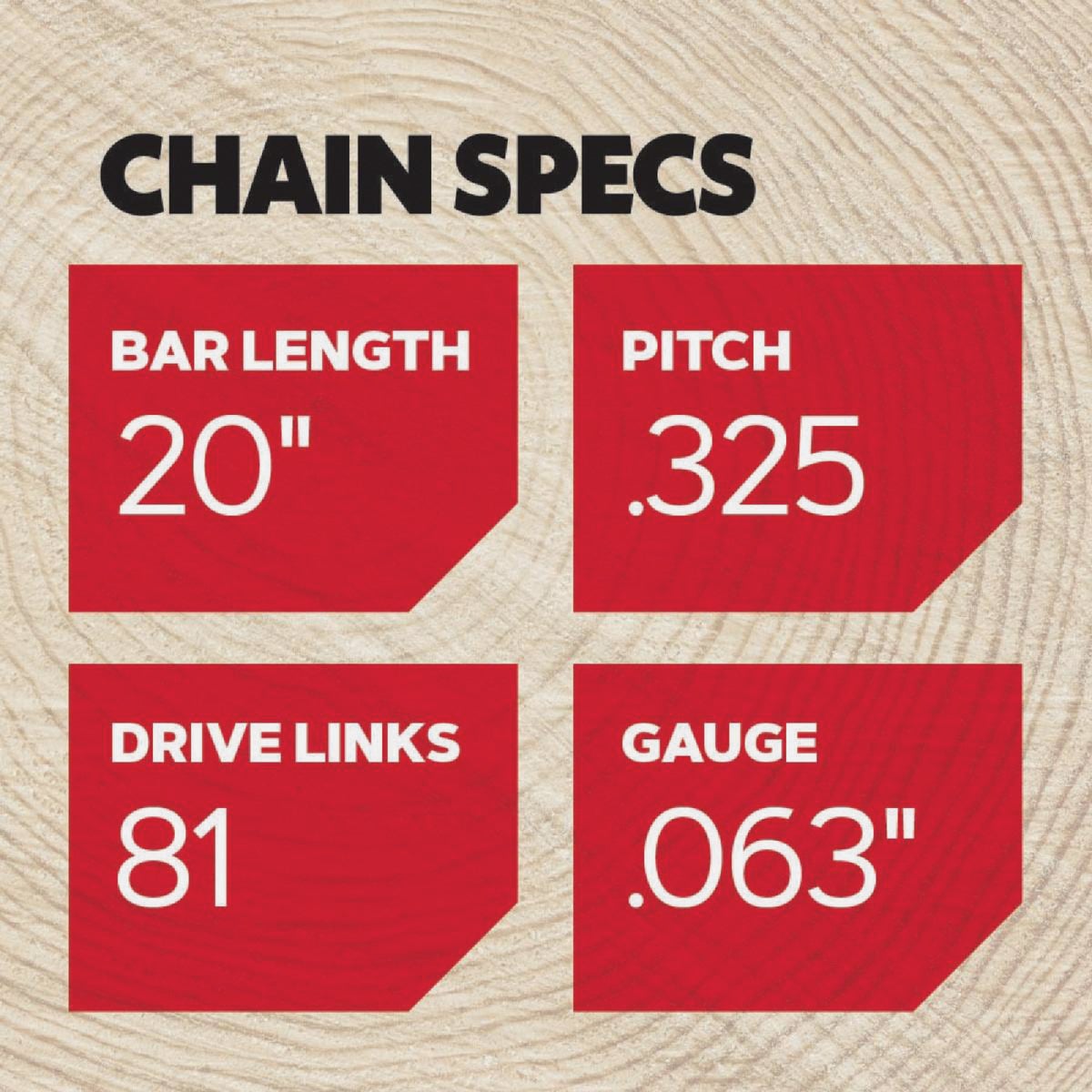 Oregon L81 ControlCut Chainsaw Chain for 20 in. Bar - 81 Drive Links fits Several Stihl models Image 4