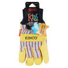 Kinco Otto Striped Kid's Medium Leather Palm Thermal Insulated Work Glove Image 2