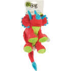 goDog Dinos Frills Large Red Squeaky Plush Dog Toy Image 1