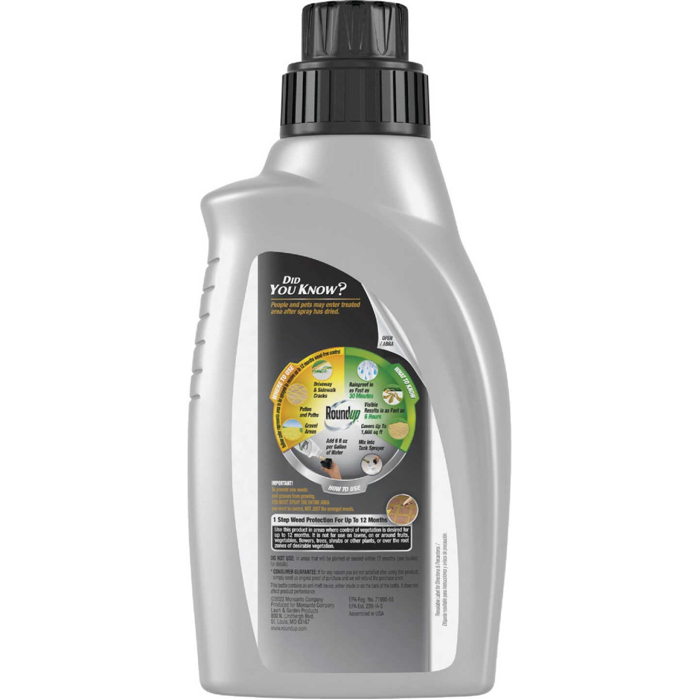 Roundup Dual Action 365 32 Oz. Exclusive Formula Concentrate Weed & Grass Killer Image 9