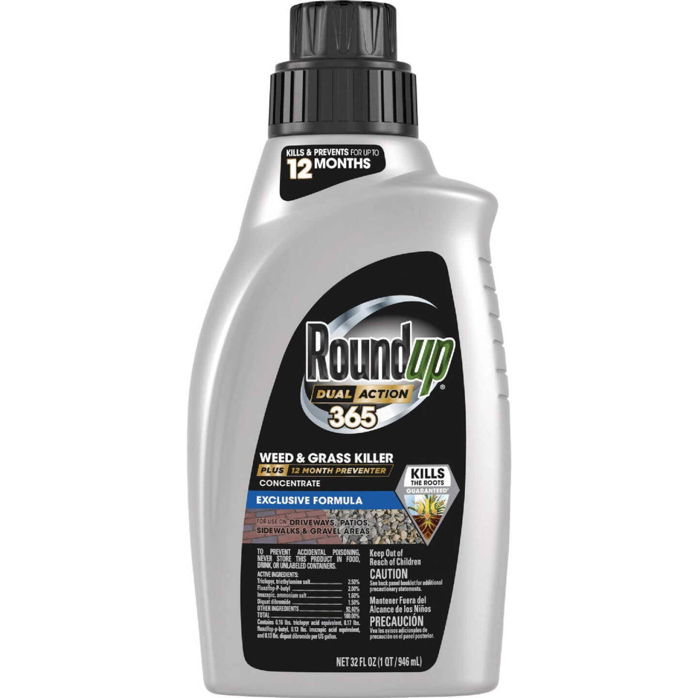 Roundup Dual Action 365 32 Oz. Exclusive Formula Concentrate Weed & Grass Killer Image 1