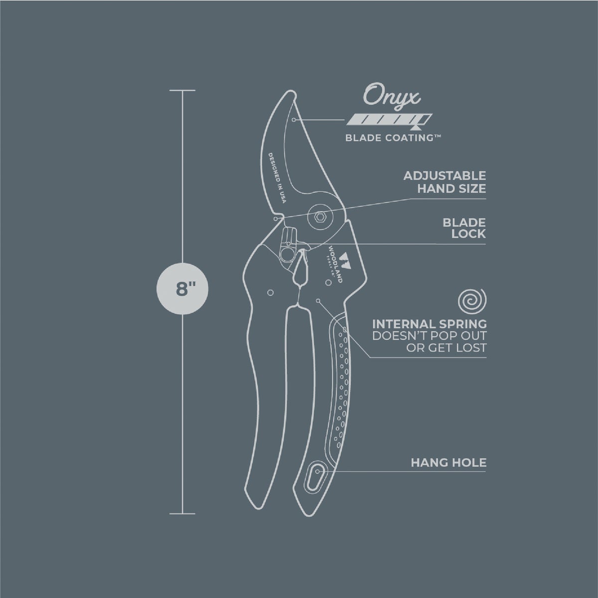 Woodland 8 In. Compact Duralight Bypass Pruner Image 2