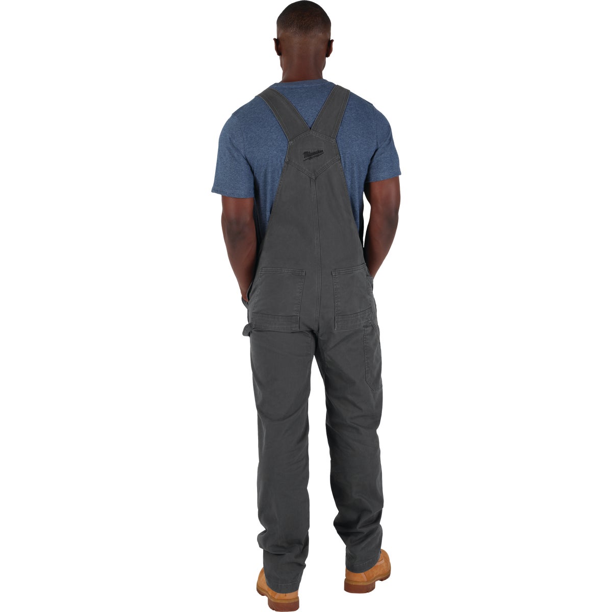 Milwaukee FREEFLEX Men's 38x34 Gray Unlined Bib Overalls Image 7
