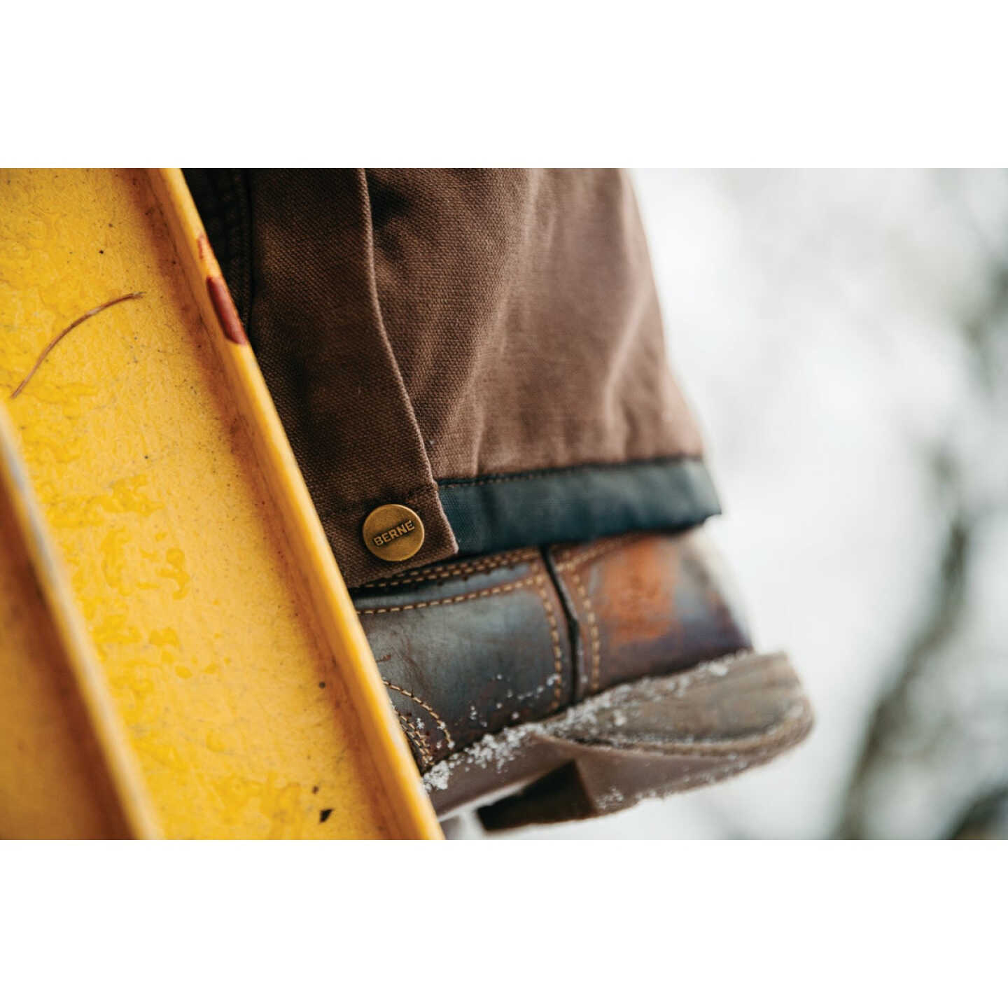 Berne Men's 2XL Bark Heartland Insulated Washed Duck Bib Overalls Image 3