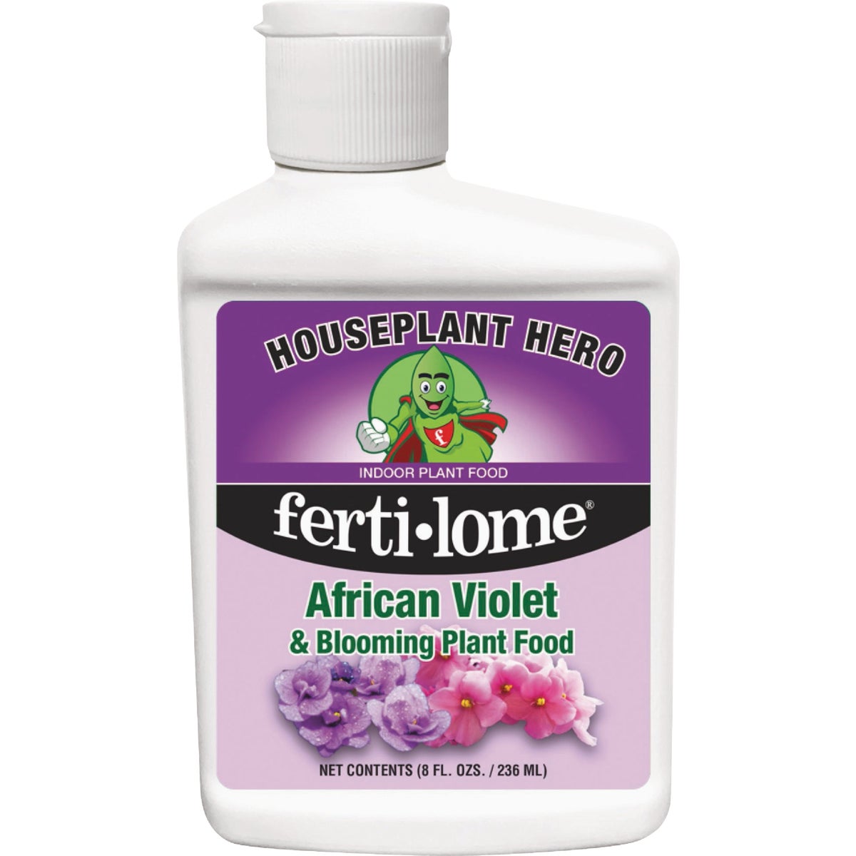 Ferti-lome Houseplant Hero 8 Oz. 8-10-8 Concentrated Liquid African Violet & Blooming Plant Food