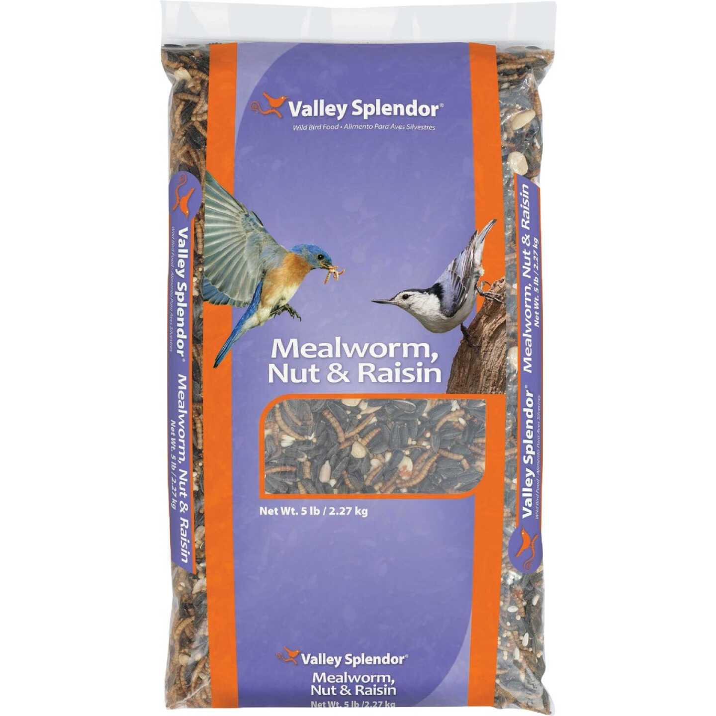 Valley Splendor 5 Lb. Mealworm, Nuts, & Raisins Wild Bird Food Image 1