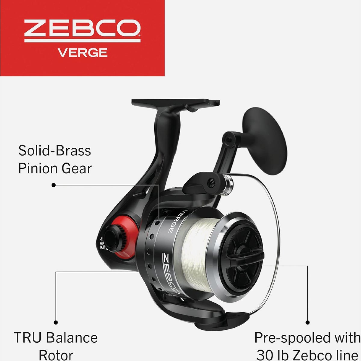 Zebco Verge 8 Ft. Graphite Fishing Rod & Spining Reel Image 5
