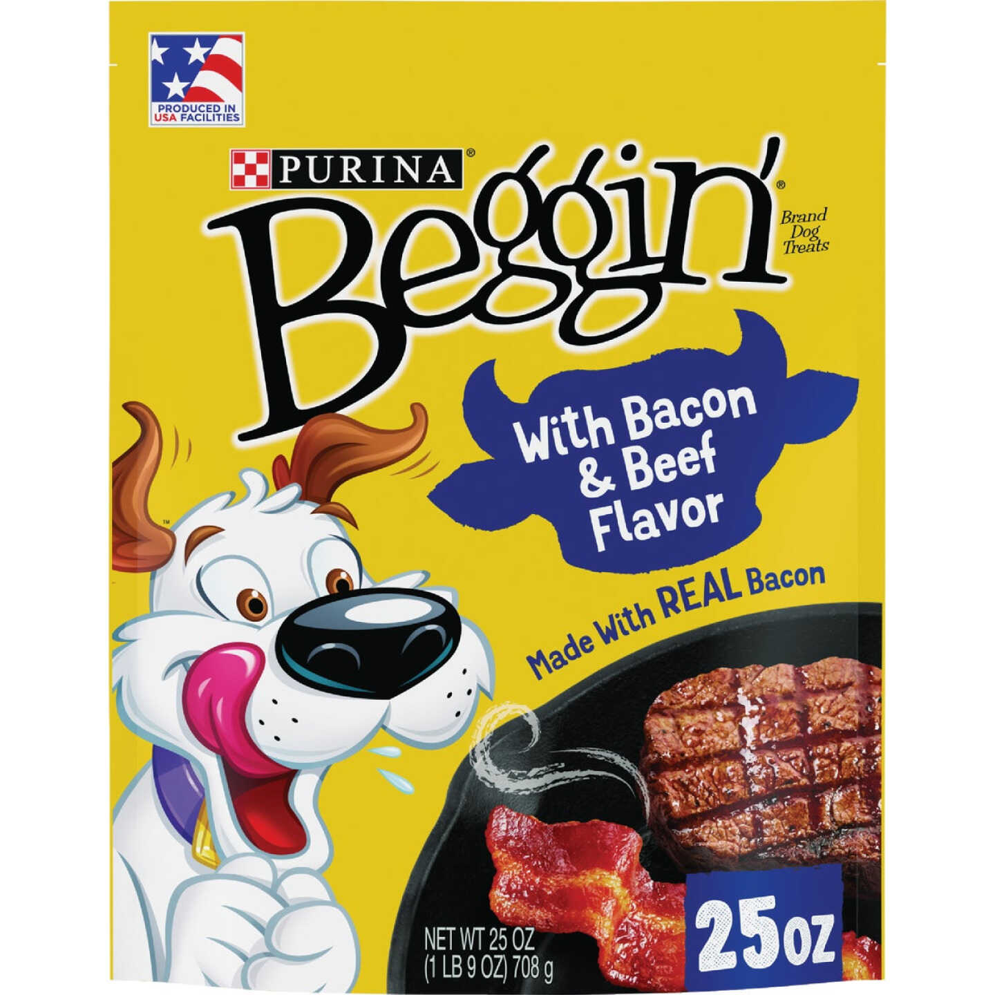 Purina Beggin' Strips Bacon & Beef Flavor Chewy Dog Treat, 25 Oz. Image 1