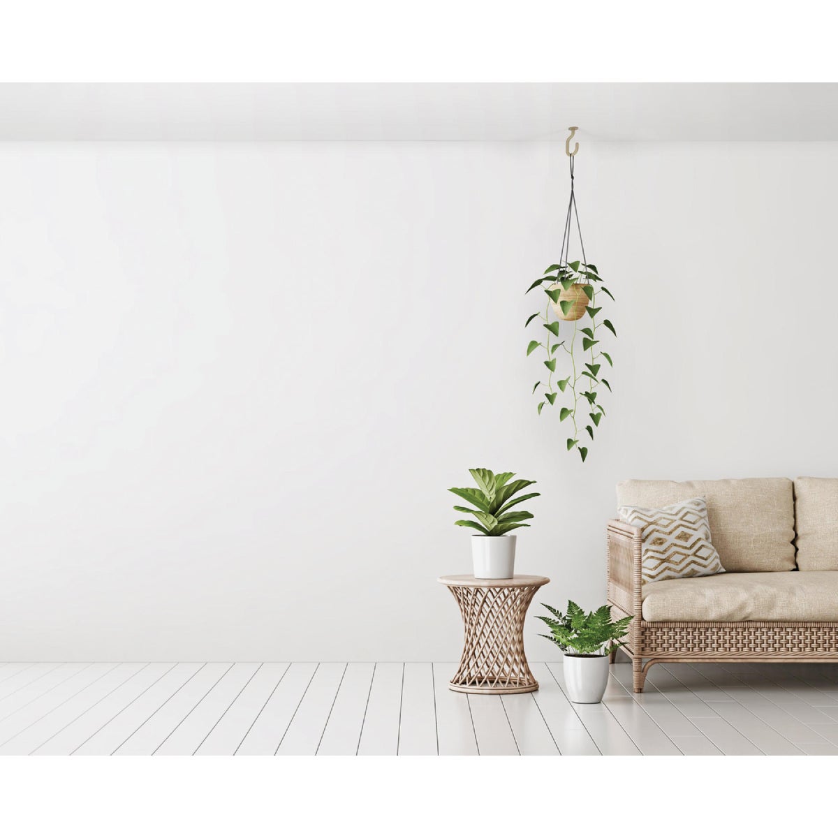 National Hardware 6 In. White Ceiling Hook Image 2