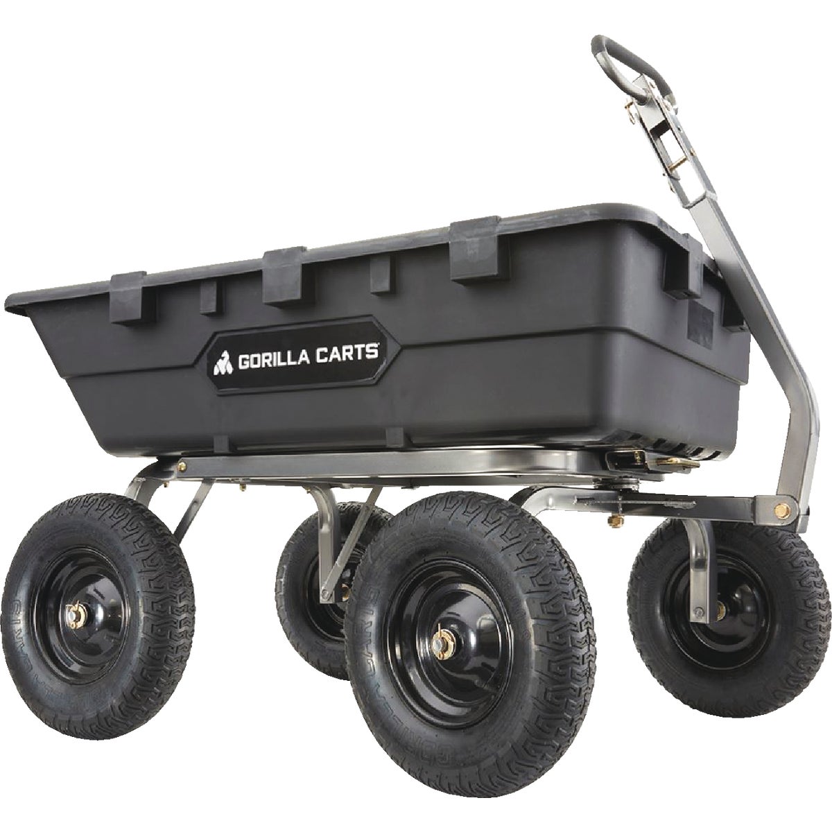 Gorilla Carts 12 Cu. Ft. Heavy Duty Poly Yard Dump Cart Image 7