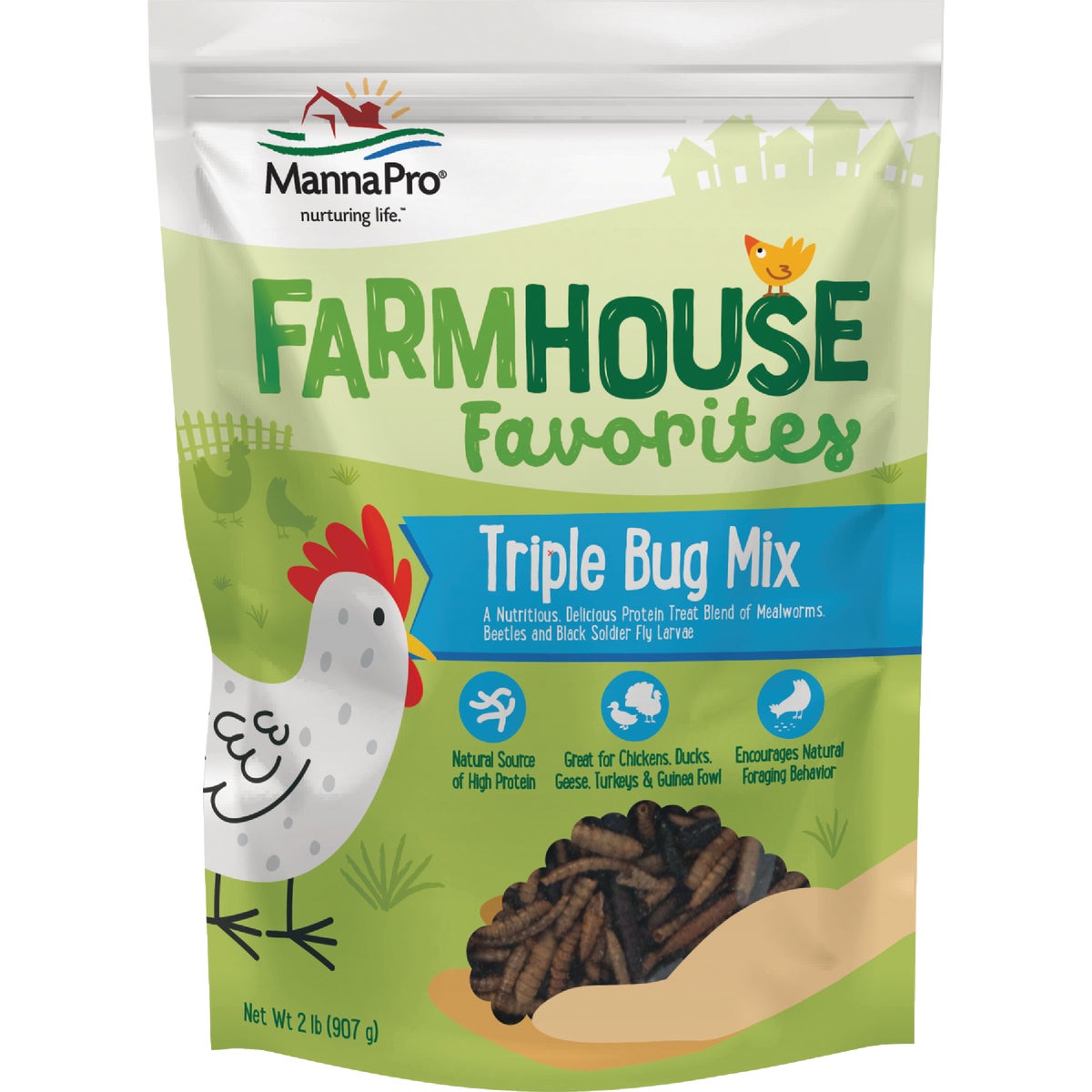 Manna Pro Farmhouse Favorites 2 Lb. Triple Bug Mix