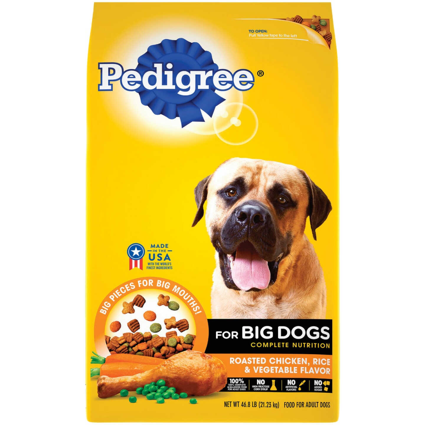 Pedigree Complete Nutrition 46.8 Lb. Roasted Chicken, Rice & Vegetable Large Breed Adult Dry Dog Food Image 1