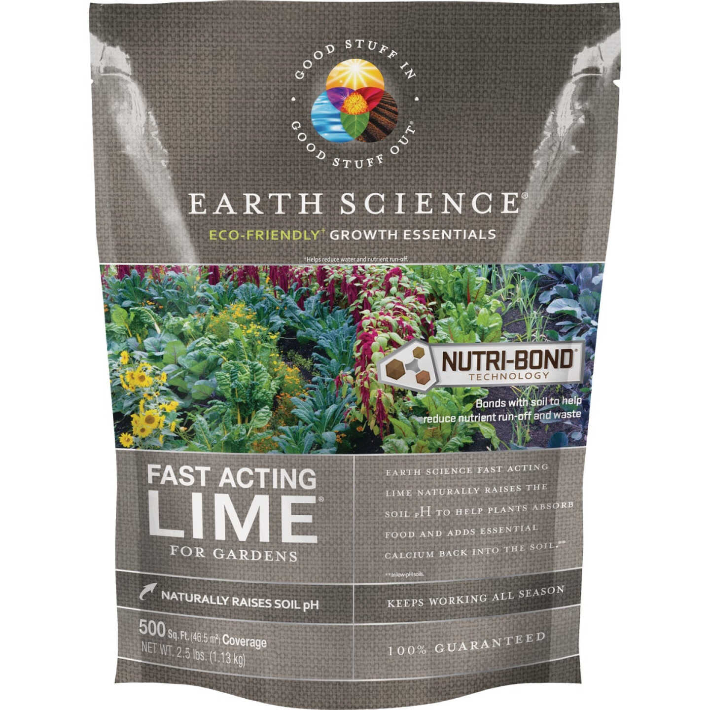 Earth Science Growth Essentials Fast Acting 2.5 Lb. 500 Sq. Ft. Coverage Garden Lime Image 1