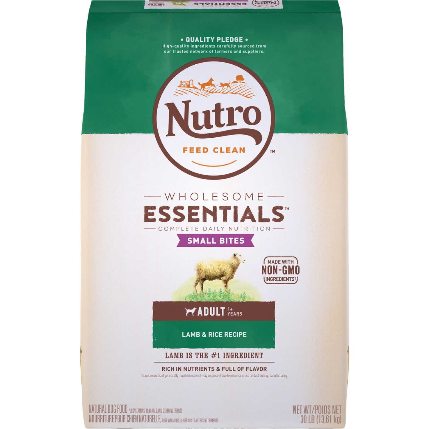 Nutro Wholesome Essentials Small Bite 30 Lb. Lamb & Rice Adult Dry Dog Food Image 1
