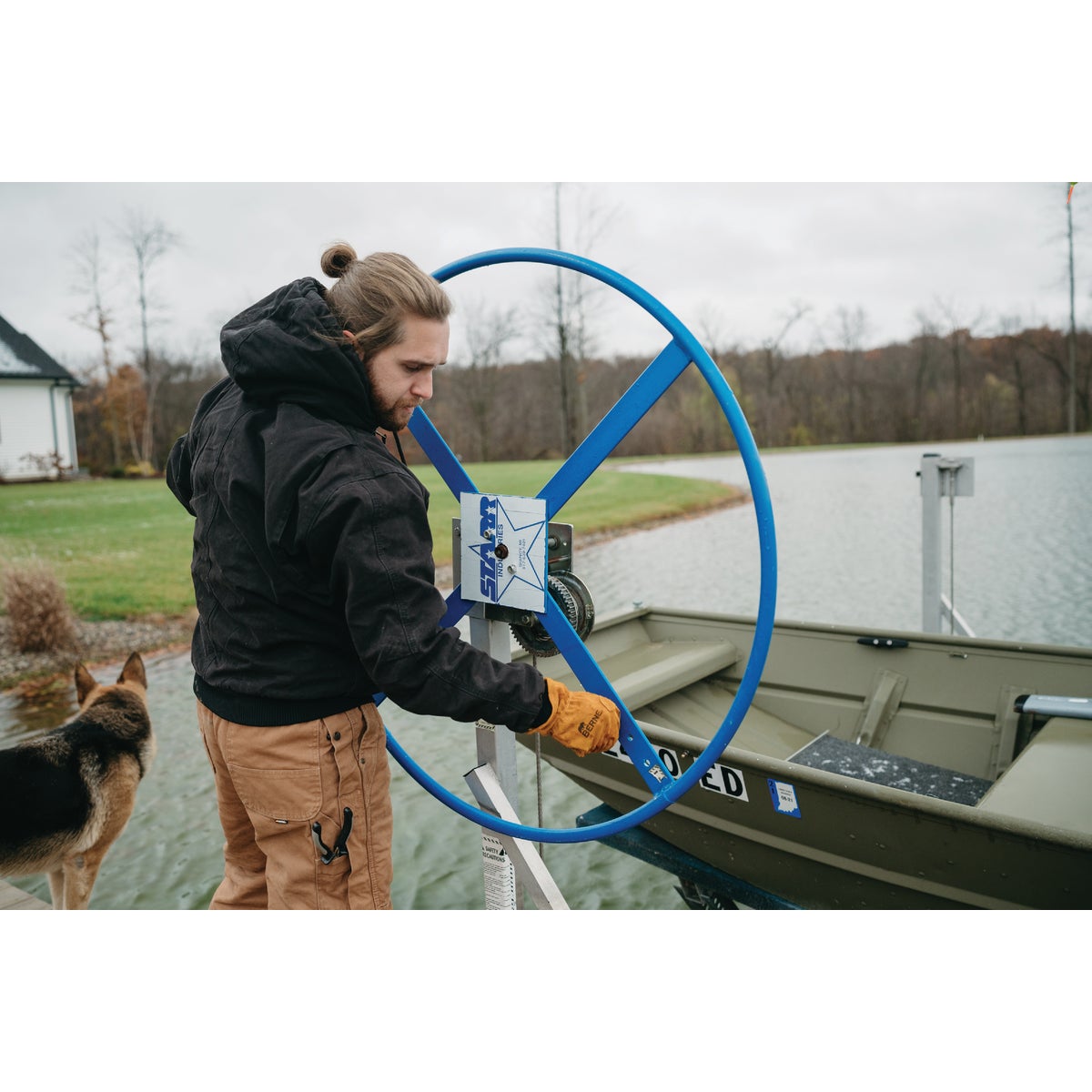 Berne Heartland Men's Medium Black Hooded Work Jacket Image 2