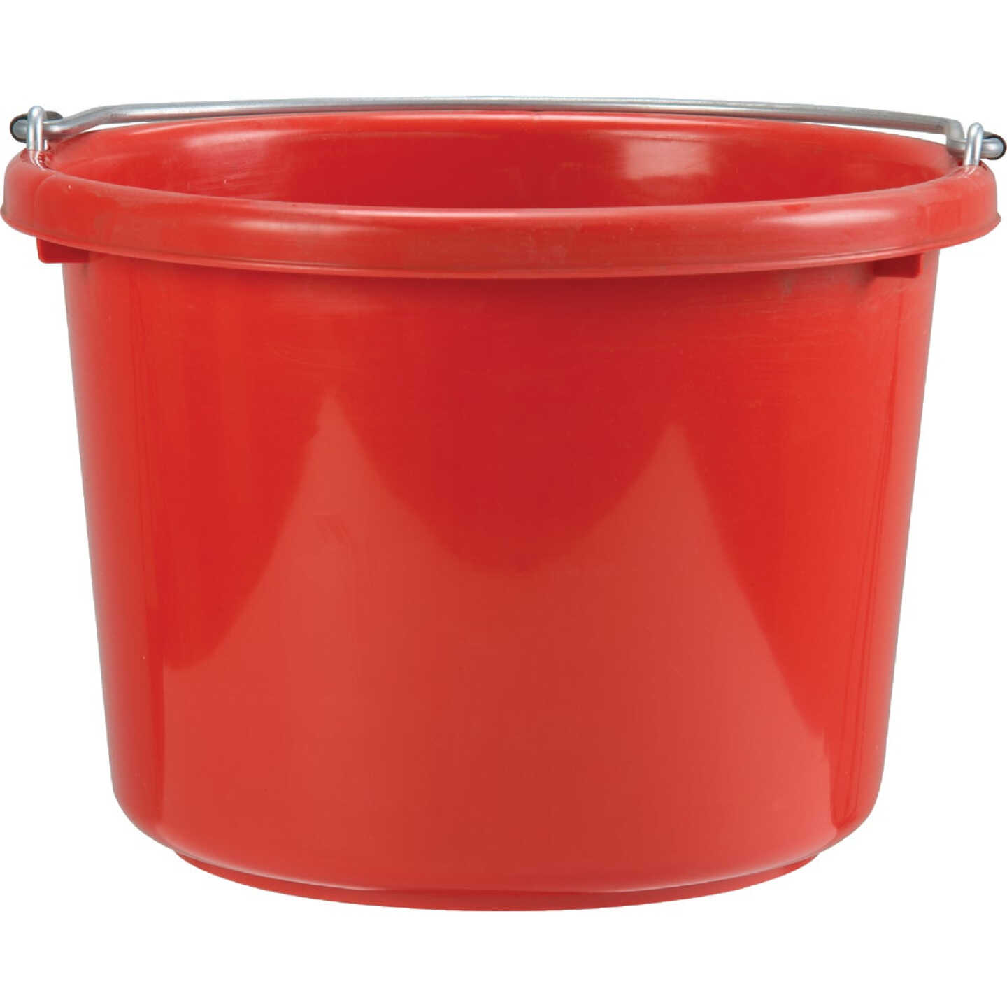 Tuff Stuff 8 Qt. Red Poly Bucket Image 1