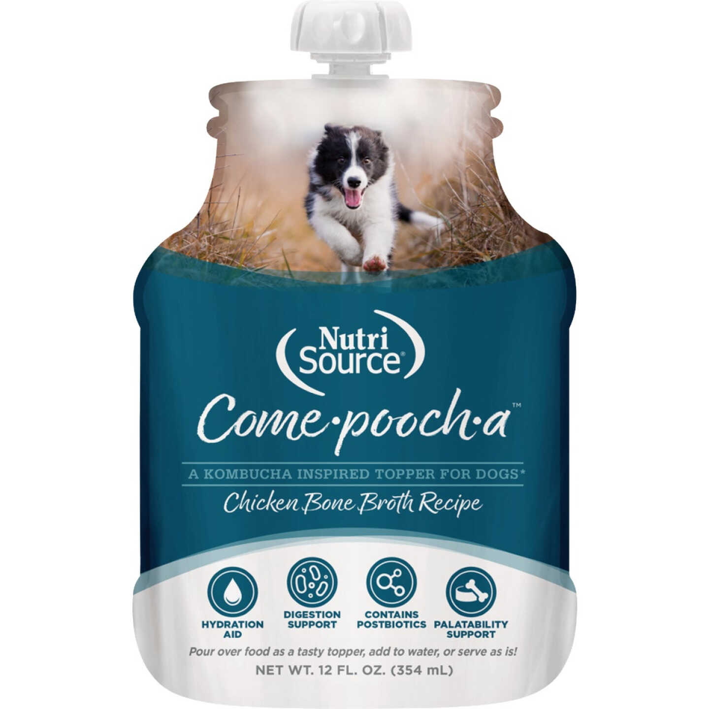 NutriSource Come-Pooch-a 12 Oz. Chicken Bone Broth Recipe Image 1