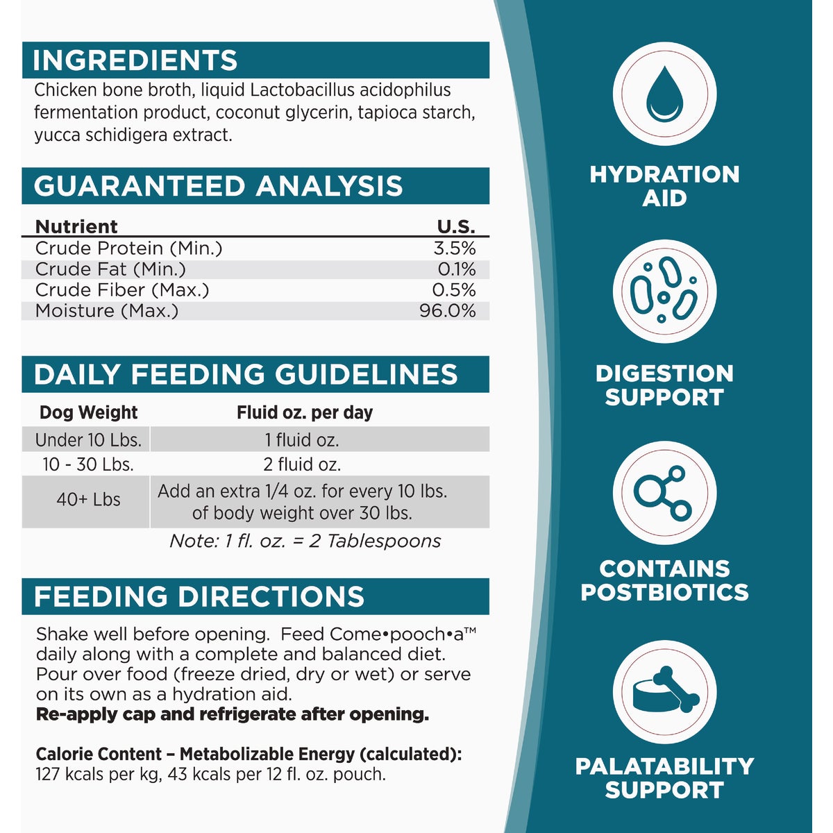 NutriSource Come-Pooch-a 12 Oz. Chicken Bone Broth Recipe Image 2
