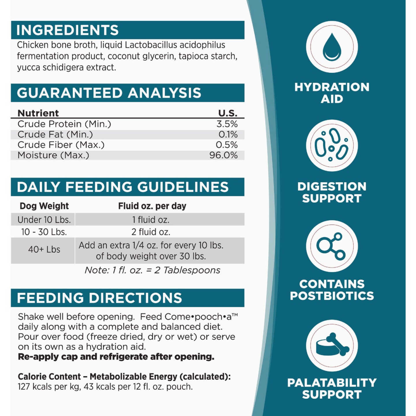 NutriSource Come-Pooch-a 12 Oz. Chicken Bone Broth Recipe Image 2