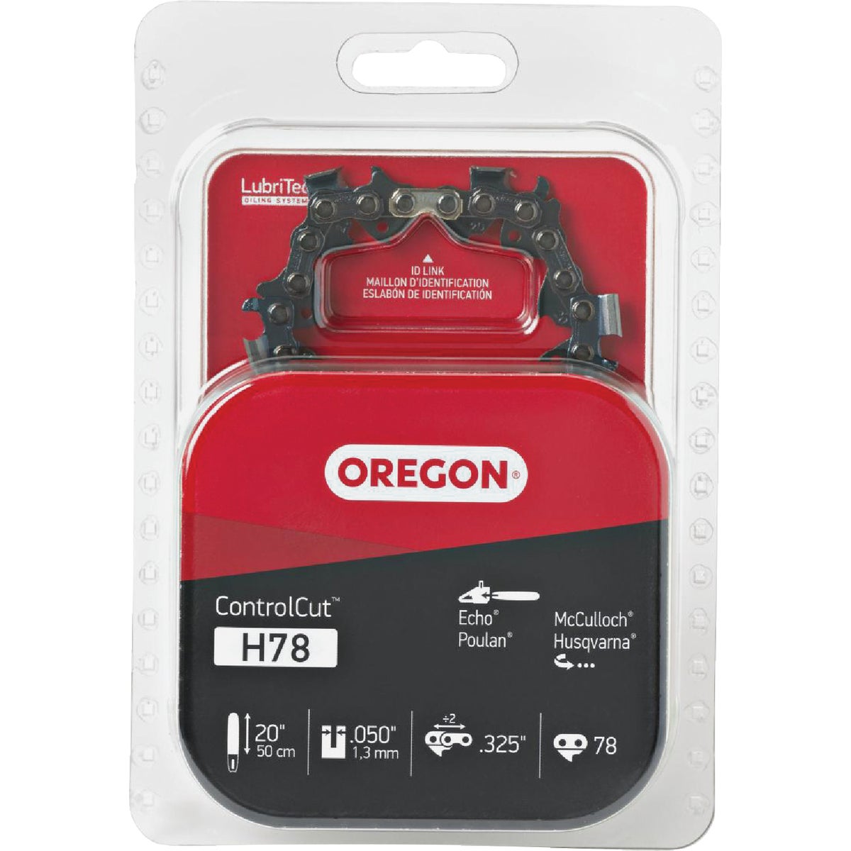 Oregon H78 ControlCut Saw Chain for 20 in. Bar - 78 Drive Links - fits Husqvarna, Jonsered and More Image 1