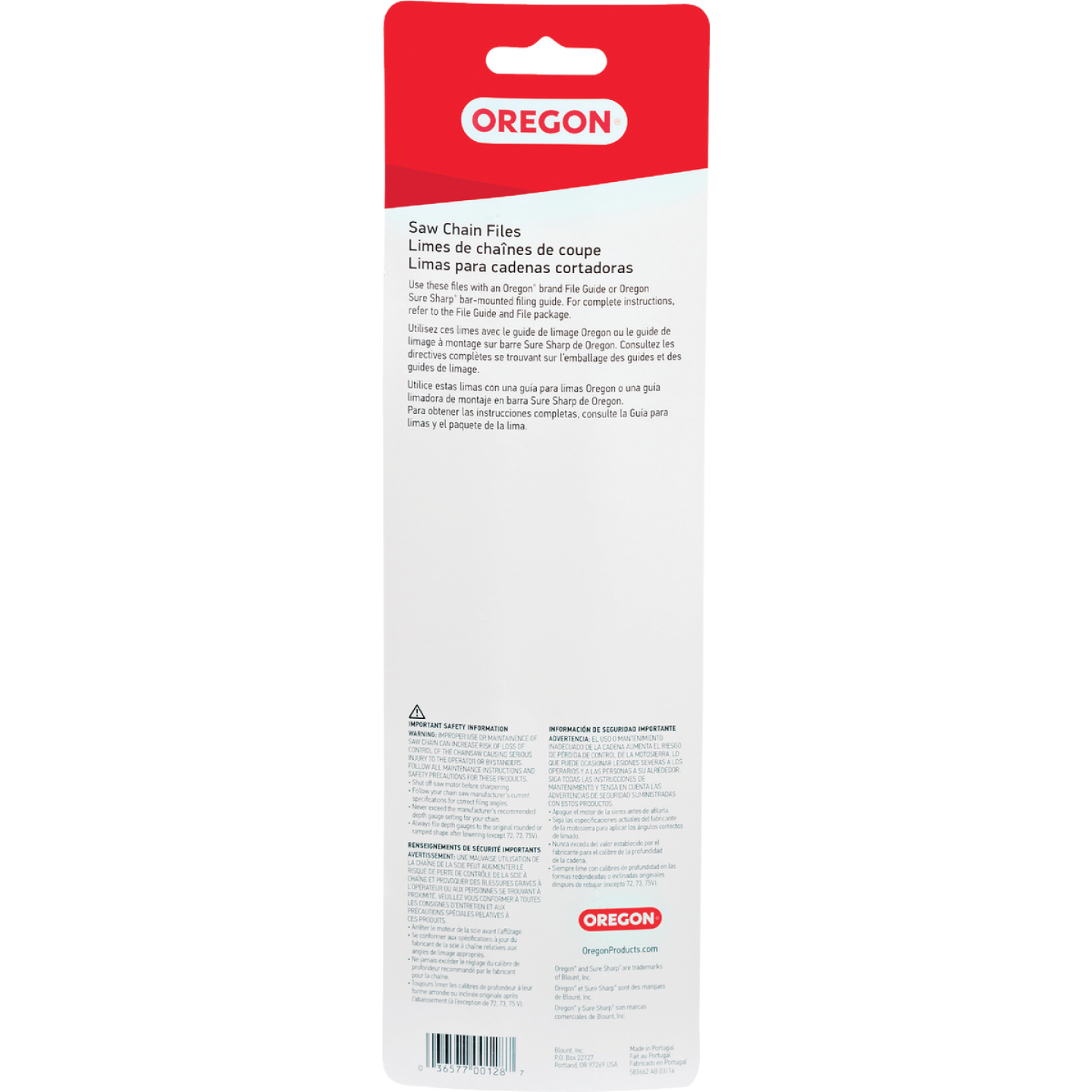 Oregon 3/16 In. Saw Chain File (2-Count) Image 4