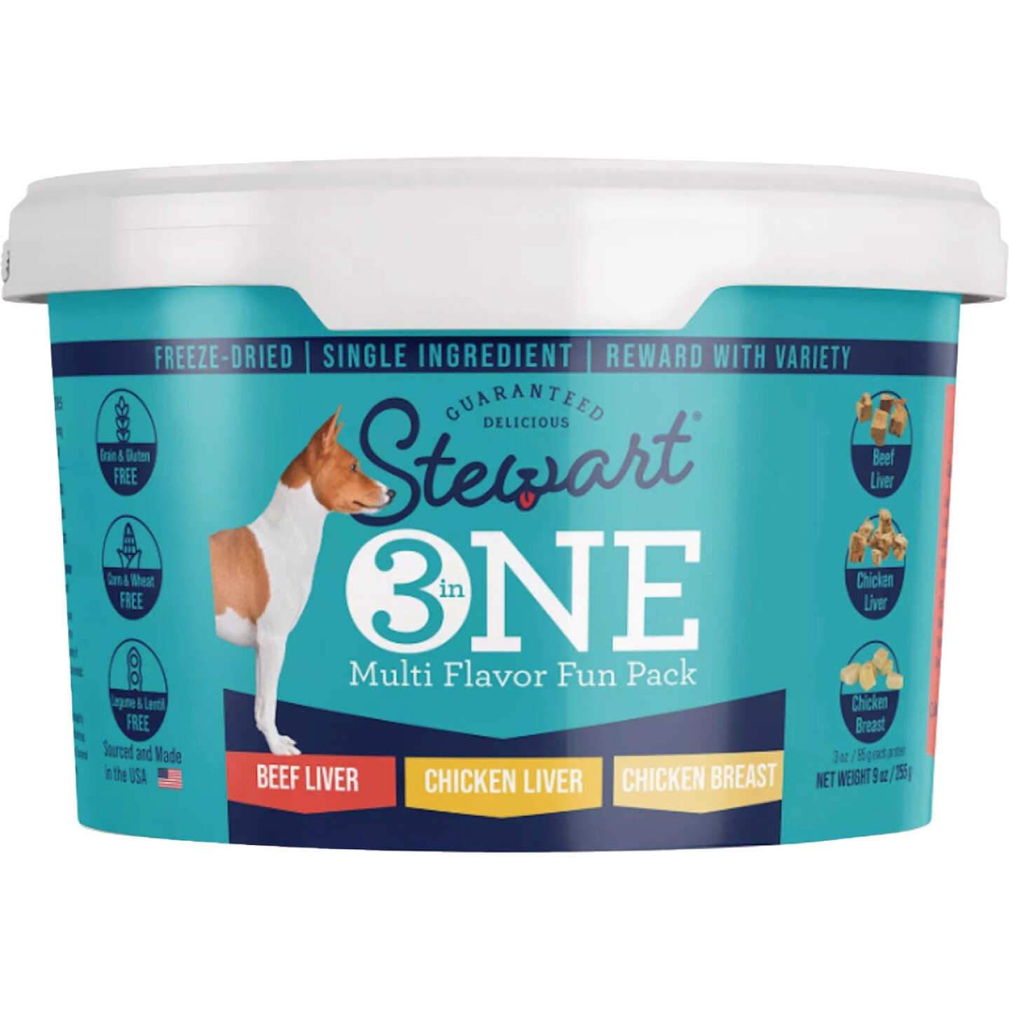 Stewart's 3-In-1 Multi Flavor Freeze Dried Dog Treats Image 1