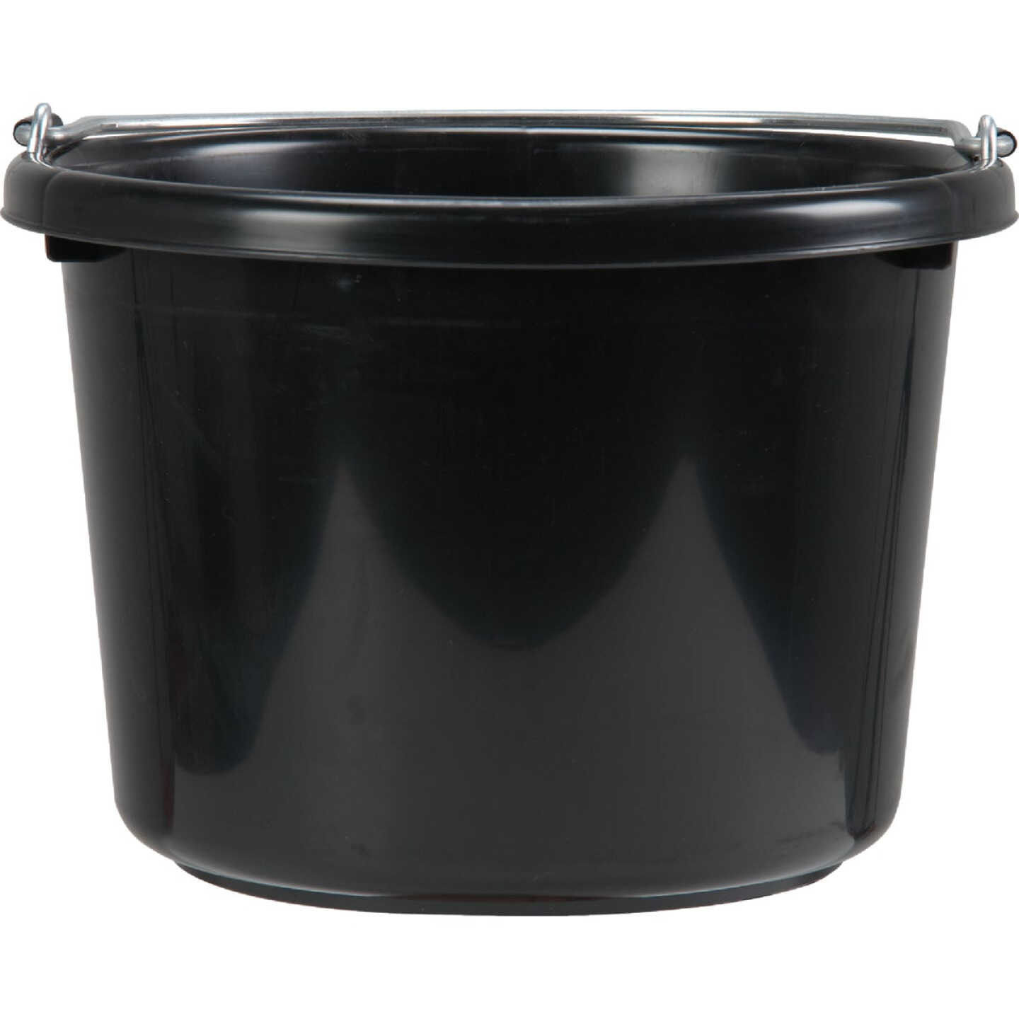 Tuff Stuff 8 Qt. Black Poly Bucket Image 1