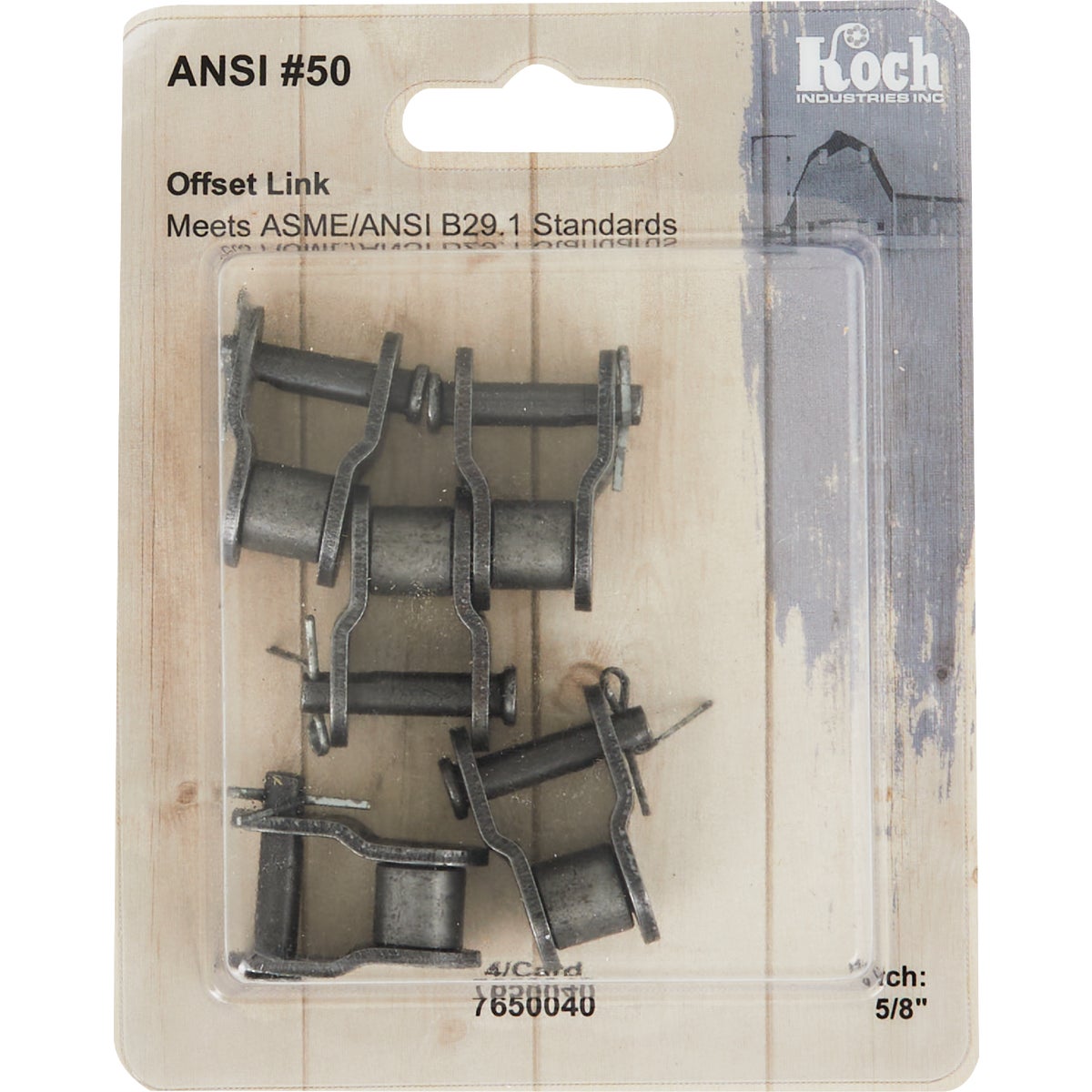 Koch #50 Offset Roller Chain Link (4-Pack) Image 2