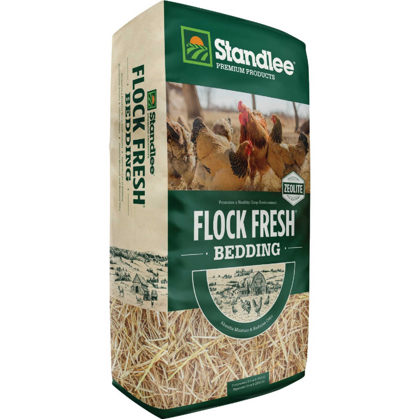 Standlee Premium Western Forage Flock Fresh 26 Lb. Premium Poultry Bedding Straw Image 6