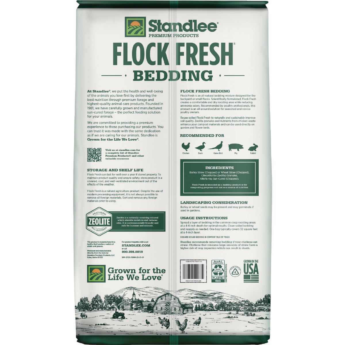 Standlee Premium Western Forage Flock Fresh 26 Lb. Premium Poultry Bedding Straw Image 7