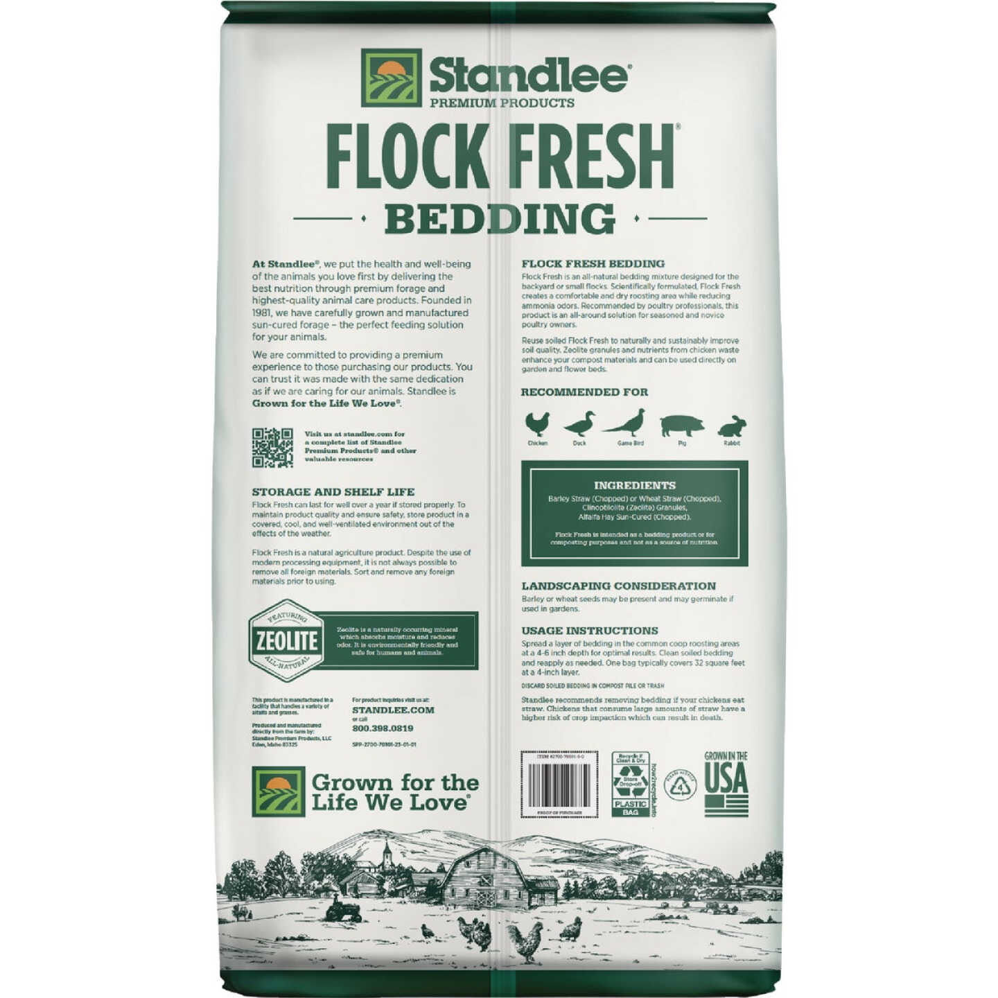 Standlee Premium Western Forage Flock Fresh 26 Lb. Premium Poultry Bedding Straw Image 7