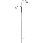 American Gardenworks 91 In. Black Steel Offset Double Hanger Shepherd Hook Image 1