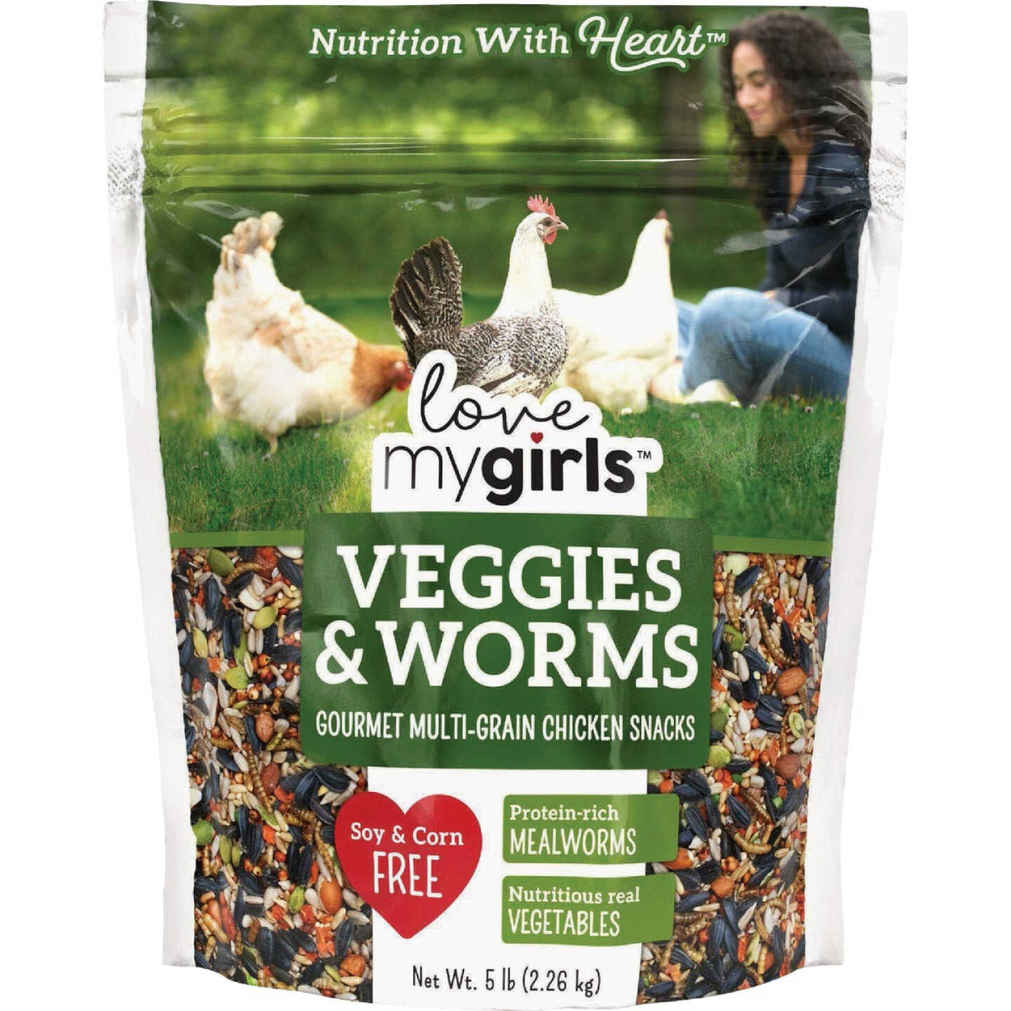 Love My Girls 5 Lb. Veggies & Worms Gourmet Chicken Snacks Image 1