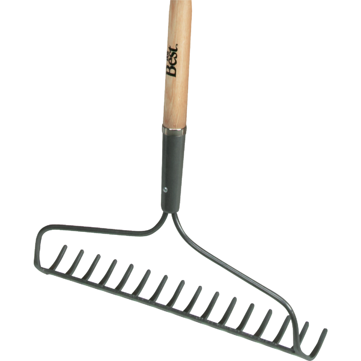 Do it Best 16.25 In. Steel Bow Garden Rake with Wood Handle (16-Tine) Image 1