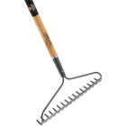 Do it Best 16.25 In. Steel Bow Garden Rake with Wood Handle (16-Tine) Image 3