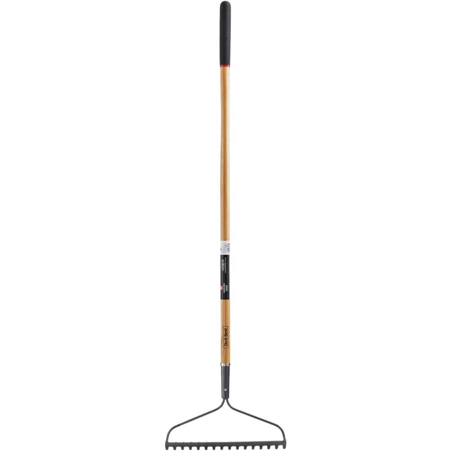 Do it Best 16.25 In. Steel Bow Garden Rake with Wood Handle (16-Tine) Image 2