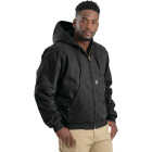 Berne Heartland Men's Large Black Hooded Work Jacket Image 1
