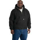 Berne Heartland Men's Large Black Hooded Work Jacket Image 4